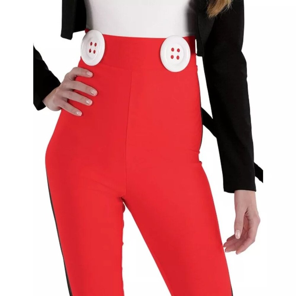 Women's Mickey Mouse Costume Cute Minnie Sexy Catsuit Jacket Pants Disney Adult - Picture 3 of 7